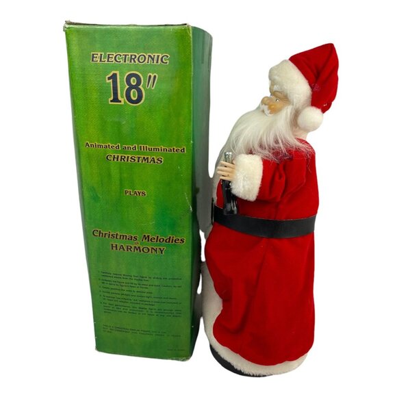 Vtg Motion-ette Animated Santa Claus With Candle 18” Coca Cola Christmas Holiday - Picture 3 of 12